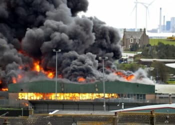 Firefighters continue to tackle major fire in Maryport