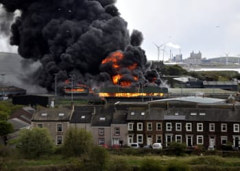 Firefighters continue to tackle major fire in Maryport