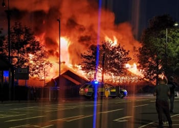 Homes evacuated as firefighters tackle major fire in Workington
