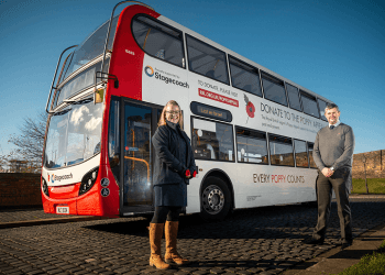 Stagecoach reveal special poppy bus ahead of Remembrance Day