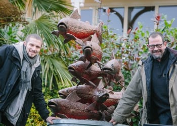 Brian and George Fell’s Arctic Char now in place at Ambleside Salutation Hotel