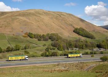 A.W. Jenkinson Transport Ltd displays its support for the NHS on its trailers