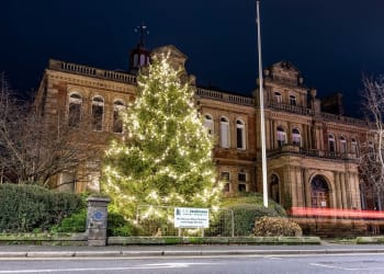 Christmas tree takes pride of place at Penrith Town Hall