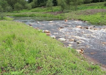 Final piece of plastic liner removed from River Keekle