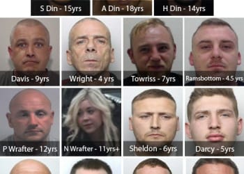 Multi-million pound cross-Pennine drug gang jailed for nearly 140 years