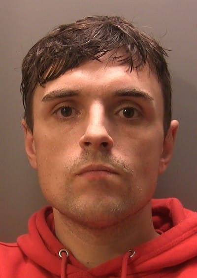 Prolific crook  Allan Dryden (pictured), taken on his first burglary by his dad aged just 15, has been jailed for more than four years after breaking into a Whitehaven house and punching the occupant as he tried to escape.