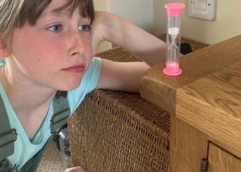 Anna lets fund-raising do the talking during sponsored silence in aid of NHS