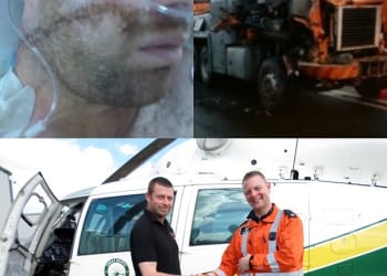 A66 crash driver thanks air medics who saved his life