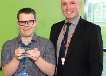 Lakes College Students Celebrating GCSE Success