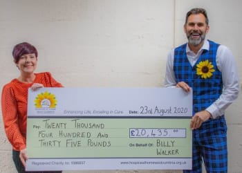 Hospice hero Billy Walker smashes £20,000 fundraising target