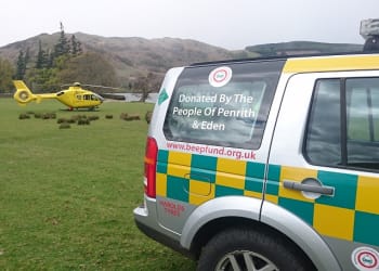 Woman, 83, flown to hospital after 30ft Lake District fall