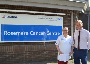 MP visits cancer unit in Preston as part of campaign to bring radiotherapy to the South Lakes