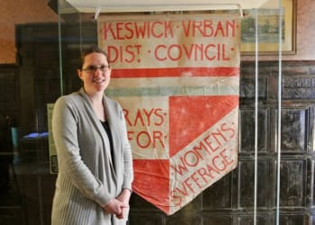 Rare suffrage flag goes on show