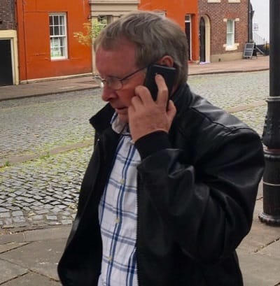 David Stevenson outside Carlisle Crown Court during his trial.