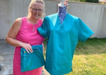Sewing scrubs for the NHS
