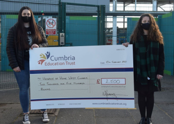 Whitehaven Prom cancellation students gift money to Hospice at Home West Cumbria