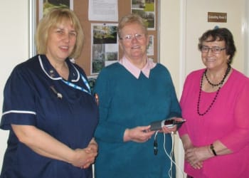 Donations made to Solway team for excellent care