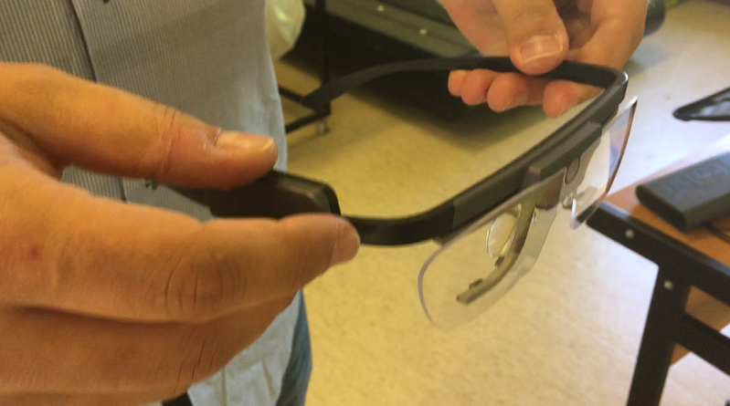 Glasses fitted with tiny cameras help track where case studies are looking