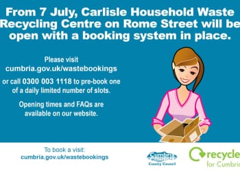 Carlisle’s Household Waste Recycling Centre introduces booking system