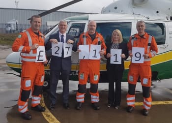 David Allen announces ‘Charity of the Year’ grand total for Great North Air Ambulance Service