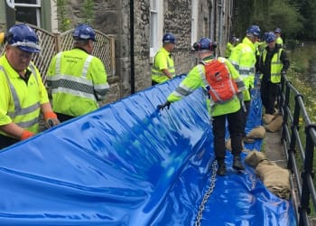 Environment Agency tests new temporary flood barriers in Kendal