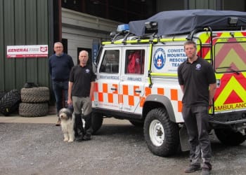 Tyre donation boost for Coniston Mountain Rescue Team