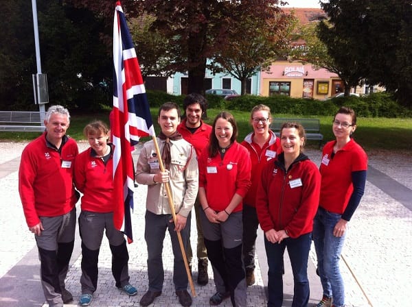 Lake District Rangers representing the National Trust at the European Ranger Congress. 