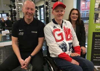 Simon launches University of Cumbria sport ambassador programme
