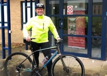 Cumbria firefighter completes September cycle challenge in aid of Firefighters Charity