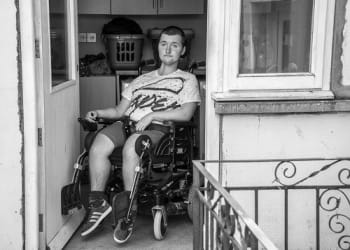 Young photographer gains degree with his autobiographical picture portrayal of life with a disability