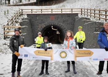 End of the line for construction as new Keswick to Threlkeld Railway trail is reopened