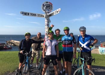 LEJOG cyclists survive 60mph winds to hit charity target