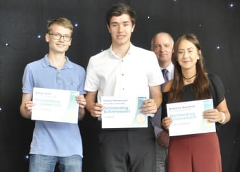 Lamont Pridmore celebrates the achievement of Carlisle College students at awards evening