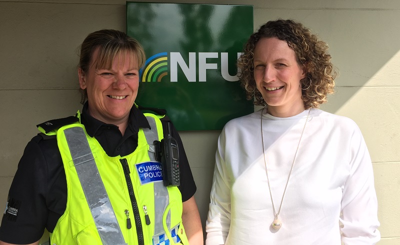 PC Leanne Pettit and Helen Forrester