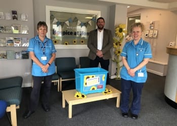 Raffle success for Hospice at Home