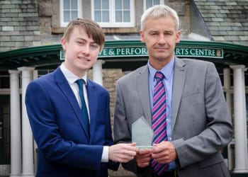 Lamont Pridmore recognises the dedication of a talented student at Kirkbie Kendal