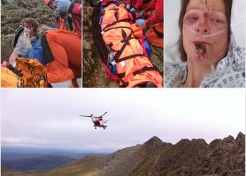 Woman recalls Striding Edge horror fall