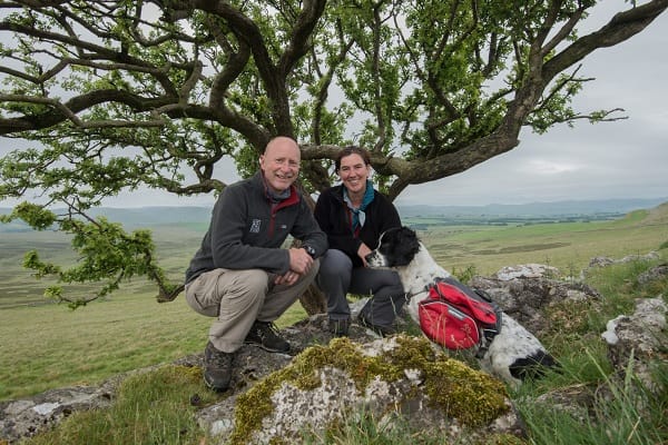 Rob and Harriet Fraser at the Little Asby Hawthorn as part of The Long View. 