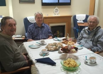 Millfield Retirement Home residents tuck into an afternoon tea thanks to Lakes & Dales Co-Op