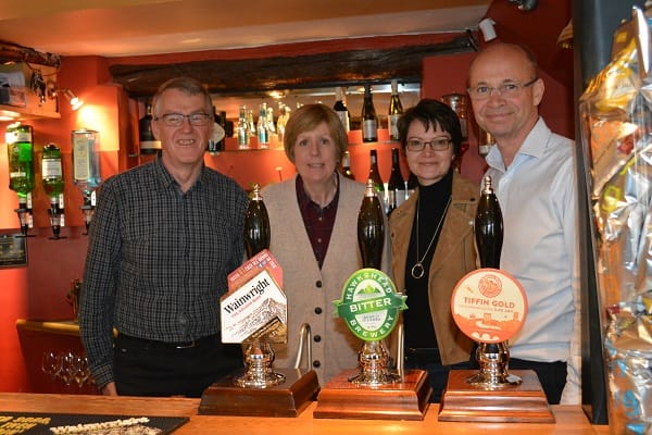 L-R: Iain and Jenny Black with Lucy and Mark Fuller