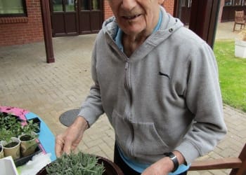 Local care home gets mow-tivated for national gardening week
