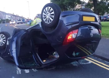 Woman trapped in Whitehaven crash