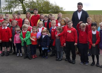 Lamplugh School celebrate opening of new nursery playground