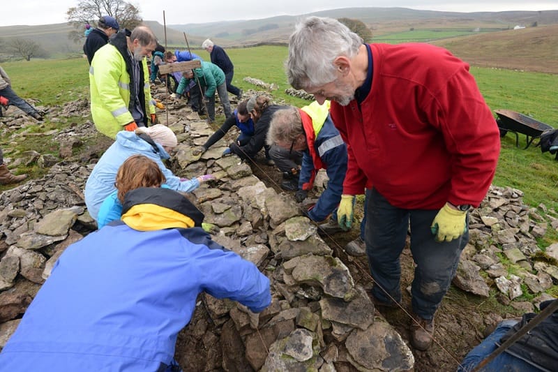 Dry stone walling competition