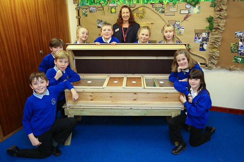 Jones Homes funds new beehive for Heron Hill Primary School s eco