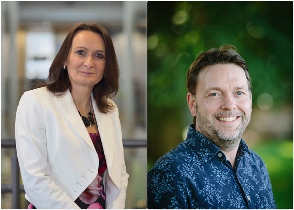 Prof Julie Mennell and Conrad Lynch, CEO Theatre by the Lake