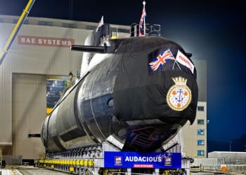 BAE Systems launches Audacious, the fourth state-of-the-art Astute submarine