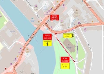 Planned road closure in Kendal