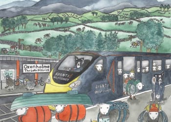 Avanti West Coast commissions local artist to support message Lake District is closed to visitors