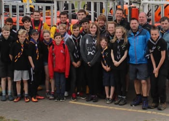 Scout visit and kind donation for St Bees RNLI